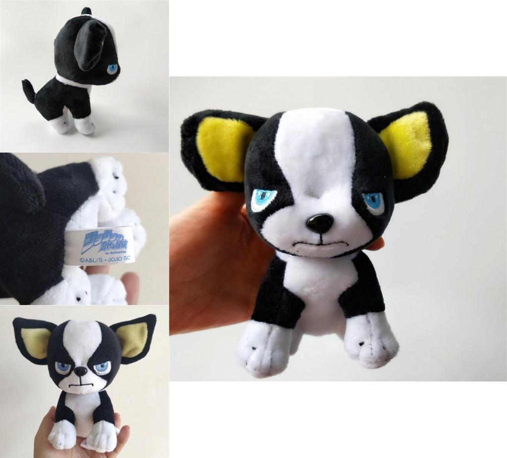 Super Soft Jojo's Bizarre Adventure Golden Wind Dog Iggy Plush Toy For Collectors And Kids