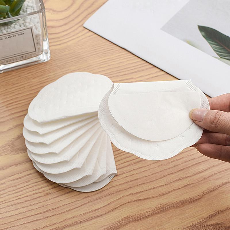 50Pcs Underarm Sweat Absorbing Stick Pads Armpit Liner Anti-Odor Breathable Invisible Adhesive Mint Clothes Deodorant Summer