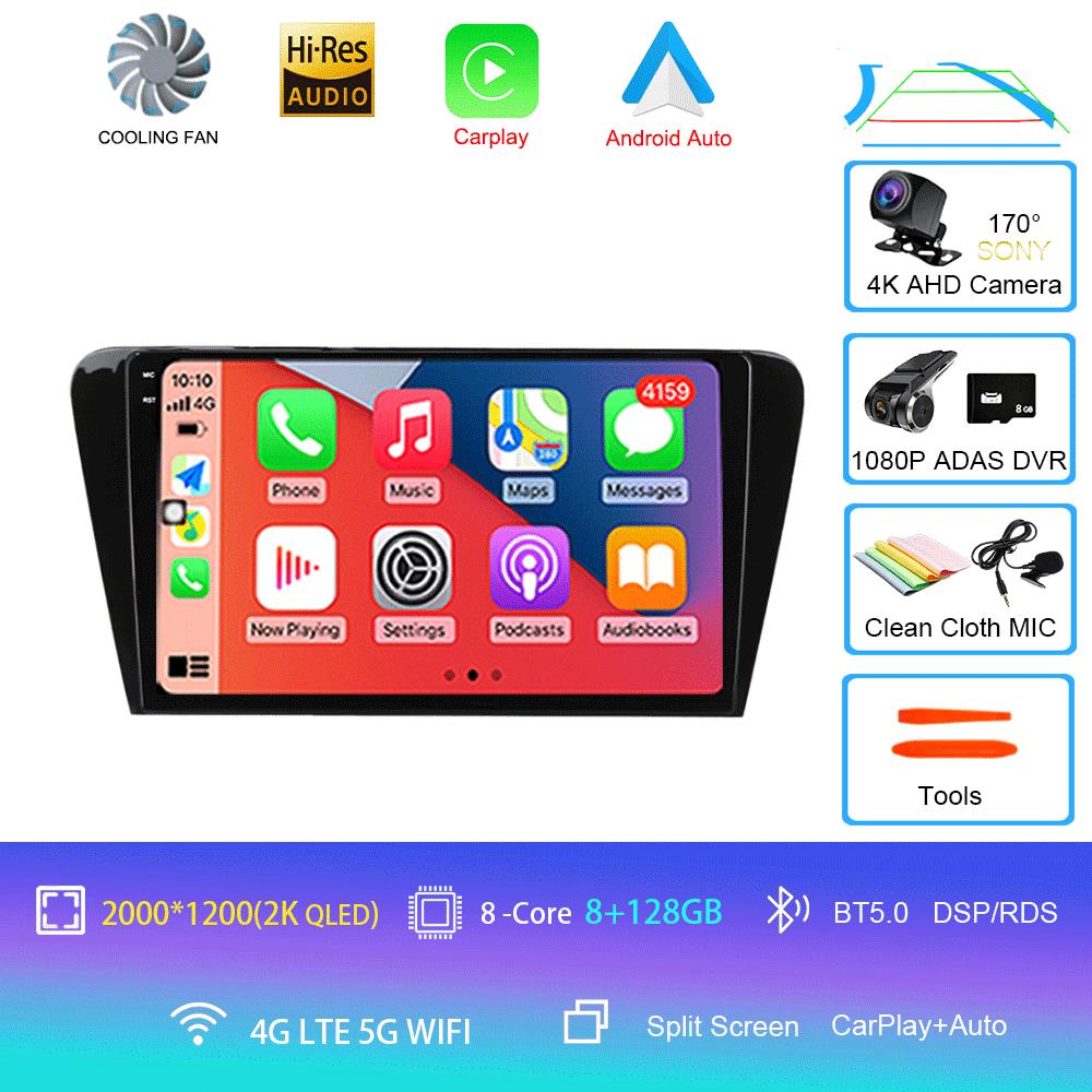 Pentru Volkswagen Skoda Octavia 3 A7 2013-2018 auto radio multimedia player video navigație GPS 4G Carplay 2 DIN Android 14