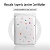 Bunter Floral-Leder-MAGsafe-Kartenhalter für Apple Handyhüllen