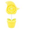Flying Bird Flower Pot Mute Alarm Clock Cute Boutique Seat Clock