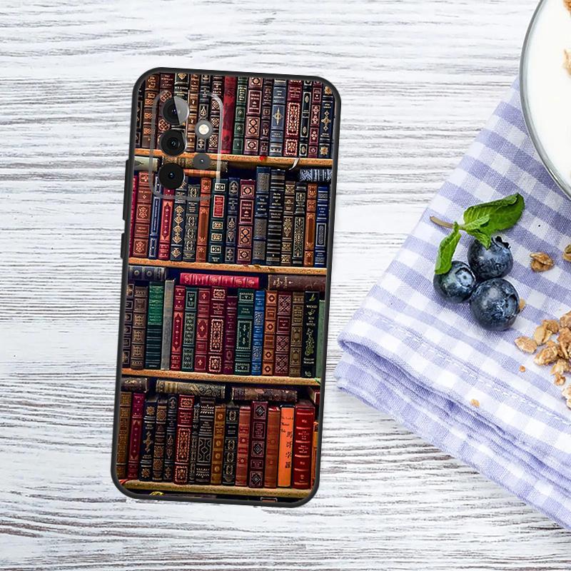 Read Books ilustrační Obal pro Samsung Galaxy A15 A25 A35 A55 A53 A33 A13 A52 A32 A12 A51 A71 A14 A34 A54 Pouzdro