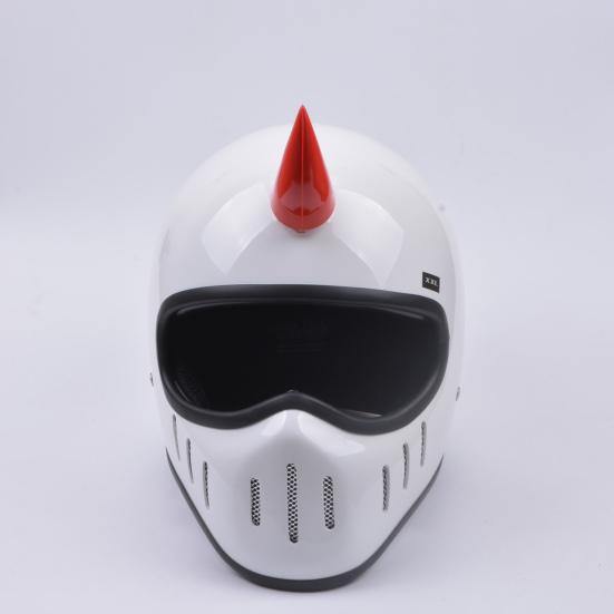 1Pc Motorcycle Helmet Ox Horn Cool Devil Suction Decor Cup Headwear Accessory