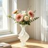 3D Printed Plant Holder Modern Twisted Flower Vase, Decorative Home Decor Accessories Artistic Table Centerpiece Vase for Flowers, Artificial