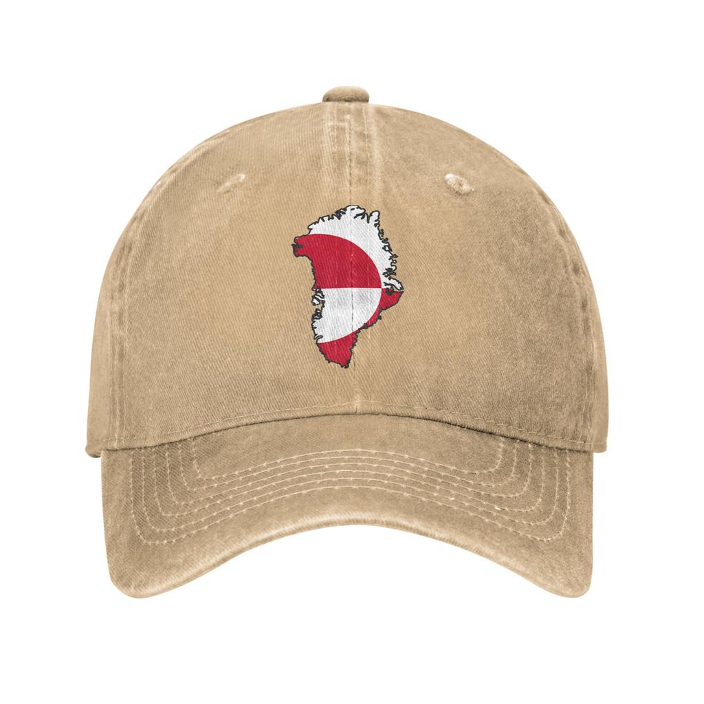 Flag Map Of Greenland Casual Baseball Cap Summer  Trucker Hat Wholesale Outdoor Sports Hip Hop Hats Unisex WomenBaseball Caps