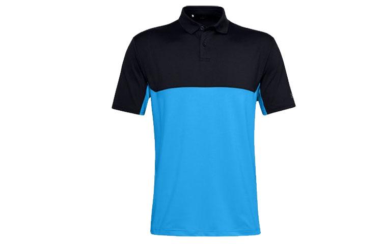 Under Armour Performance 2.0 Polo Shirts Men s Black Polo Collar Moderate Straight Fit 1355492-001 S