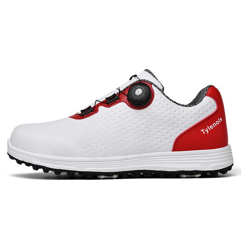 Foreign trade golf shoes men's and women's waterproof rotating button couple golf shoes casual sports shoes