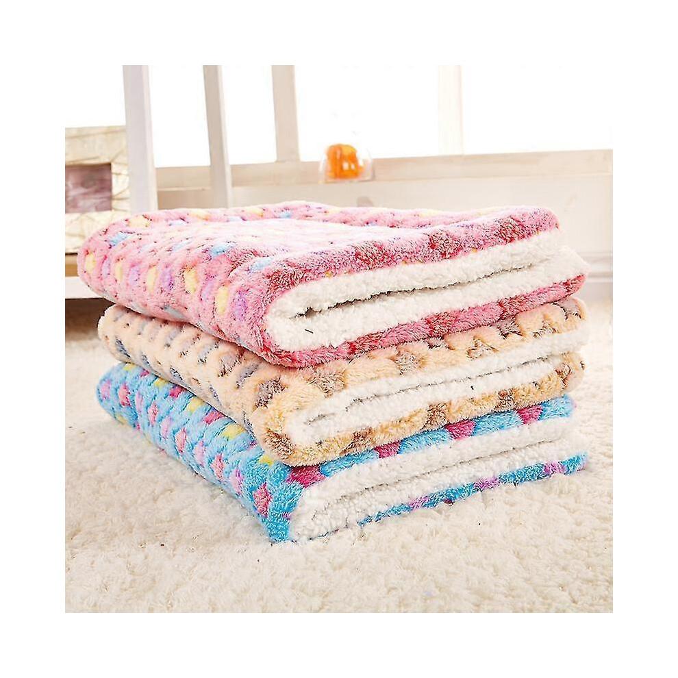 (S, Blue) Dog Bed Kitten Pet Mat Mattress Dog Cage Pillow Washable Pet Mattress