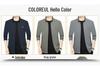 2025 Spring Men's Casual Stand-up Collar Jacket - Fashionable and Versatile for Dad