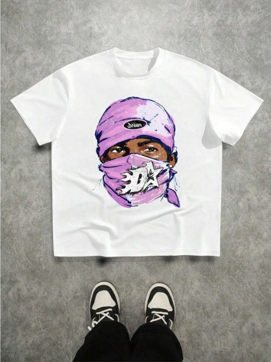 

Los Angeles LA Letter Hand Gesture Logo Print Casual Oversized Unisex T-Shirt XL