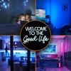Bienvenido a la Buena Vida Neón LED Tubo de Neón Regulable Luz Decorativa de Pared para Niños Bar Letrero Alimentado por USB, Decoración, Dormitorio, Habitación, Cumpleaños, Fiesta,