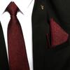 Red Tie Men'S Dress Wedding Groom Wedding Business Lazy Korean Version Knot-Free 8Cm Burgundy Checked Zipper