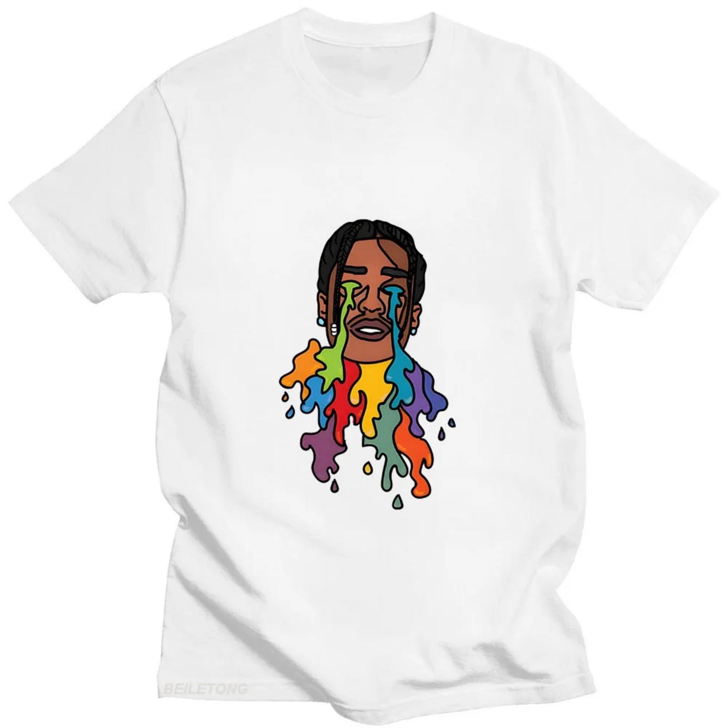 

Funny Print O-neck Grunge T-shirt Nigerian rapper & British rapper T Shirt Graphic Printing Punk Tshirt Cotton Top S чёрный
