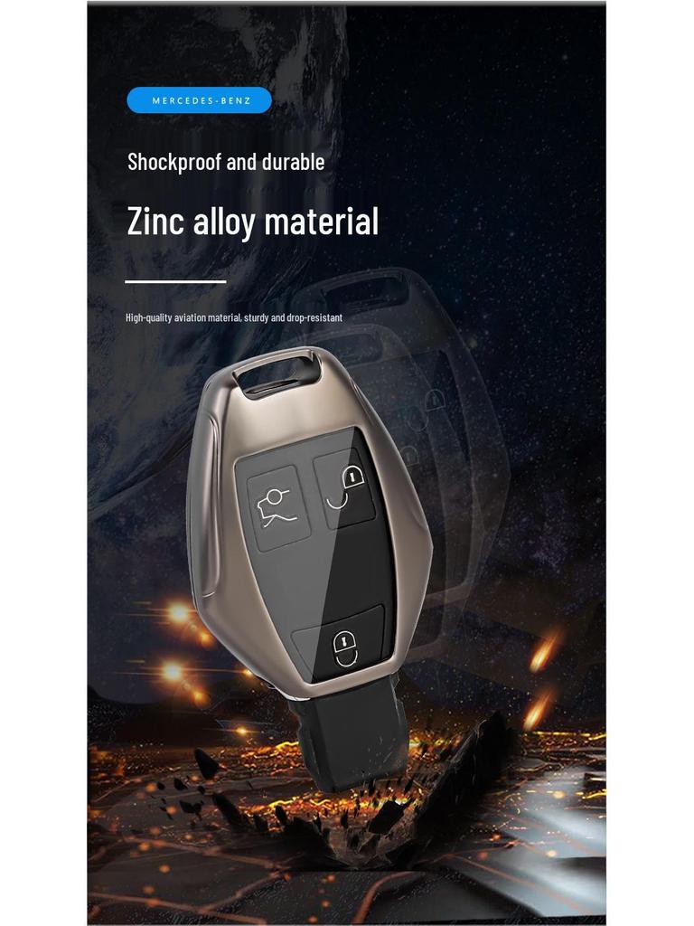 Mercedes-Benz Key Case for GLA200, GLC260L, C-Class, GLS, CLA200 - Full Coverage Shell
