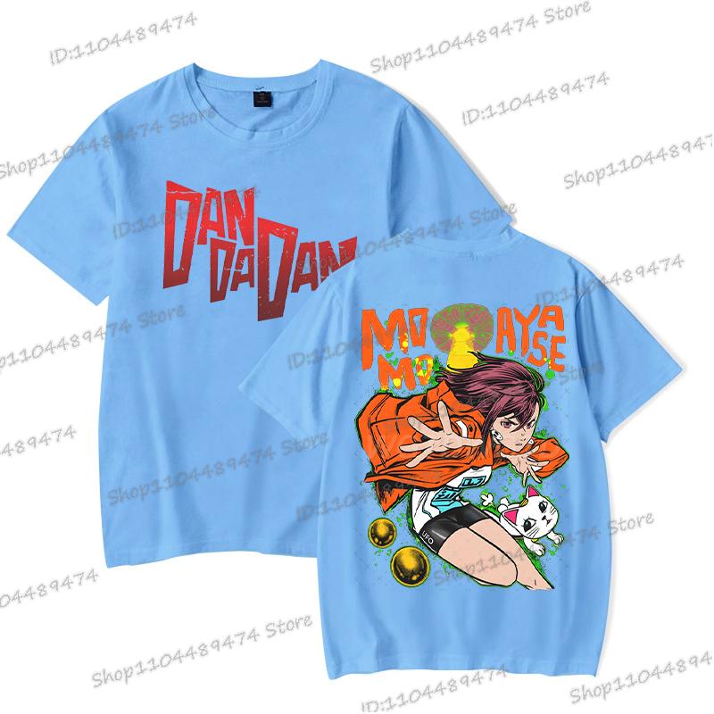 Dandadan Momo Ayase Tričko Cosplay Komiksové Dárky Exkluzivní Tričko Pánské Dámské Módní Kulatý Výstřih Oboustranný Dandadan Topy Trička