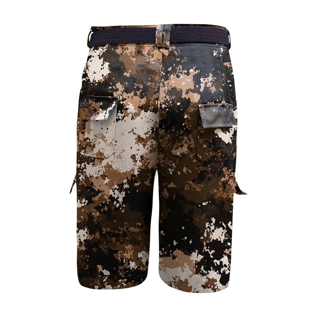 Męskie szorty robocze z nadrukiem na Dzień Niepodległości i wieloma kieszeniami