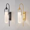 Balde - LED Wall Lamp 65 cm Gold Metal + Glass