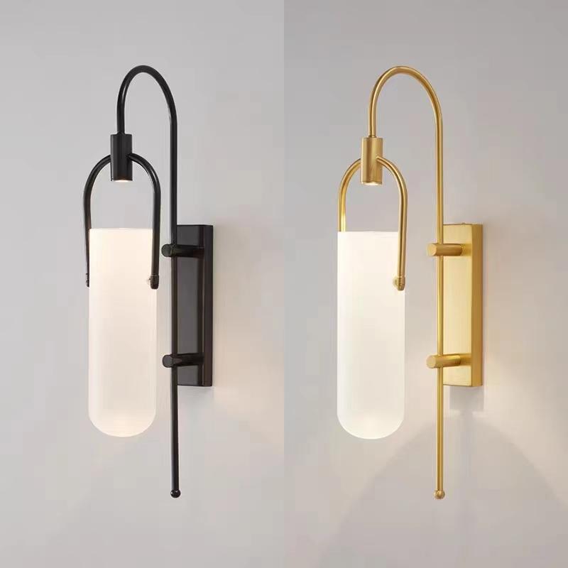 Balde - LED Wall Lamp 65 cm Gold Metal + Glass