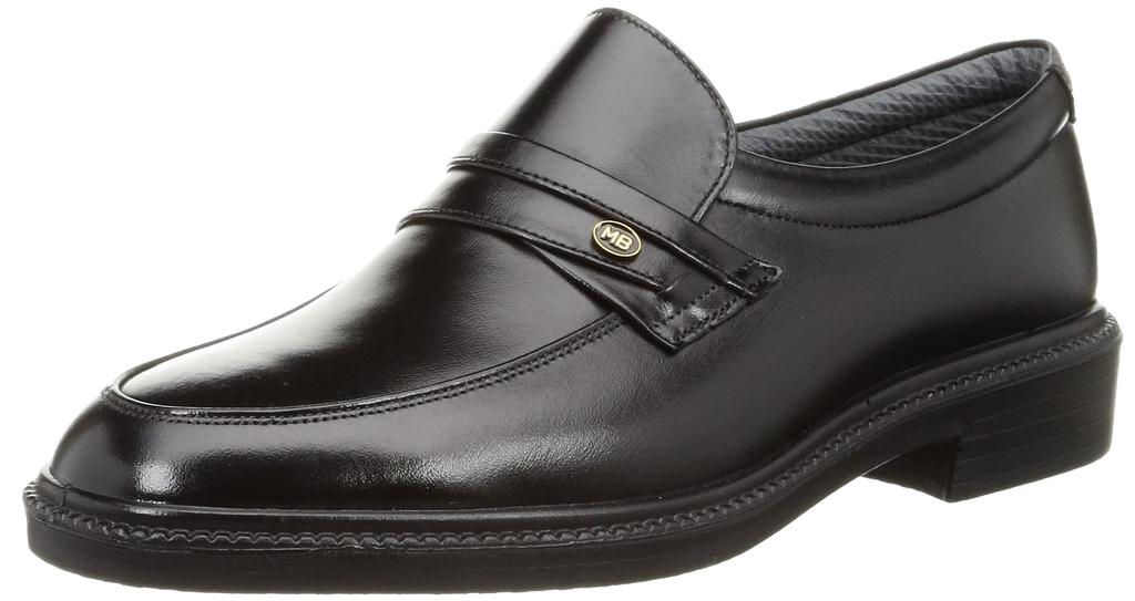 Moonstar MB6022A Genuine Leather Business Made In Size 4E Men's Water-Repellent Slip-On Shoes, Japan, Black, 24.0 Cm,