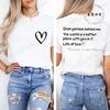 Dear Person Behind Me Printed Summer T-Shirts Tops Mental Health Awareness Design Women's Graphic T-Shirt Short Sleeve Clothing