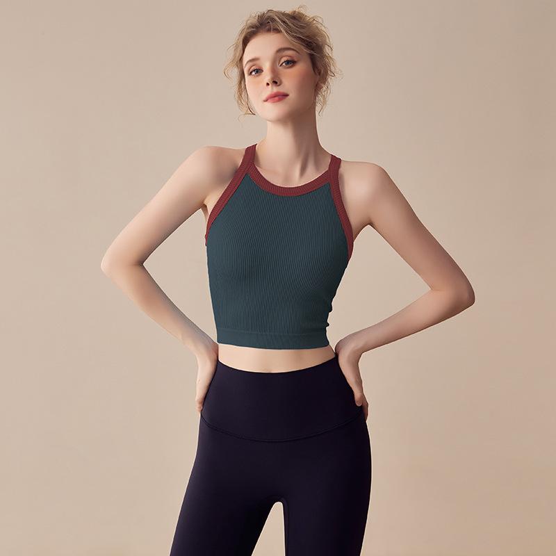 Sleeveless T-sleeve Women's Loose And Comfortable Fitness Sports Top, Summer Quick Drying Breathable Yoga Suit, Girls' Elastic Thin Training Vest