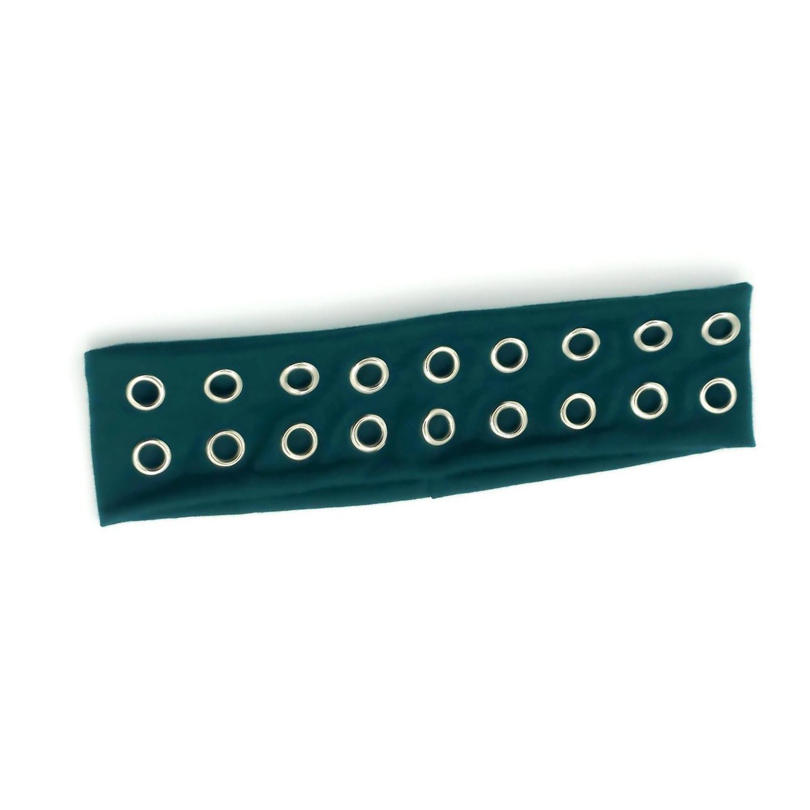 

Punk Rock Headbands With Hollowed Eyelets Stretchy and Comfortable Hairband Perfect For Parties And Street Photography чёрный/зелёный