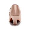 Moderne Tanzschuhe für Damen, geschlossene Zehen, weiche Sohle, mittelhohe Absätze, Gesellschaftstanzschuhe