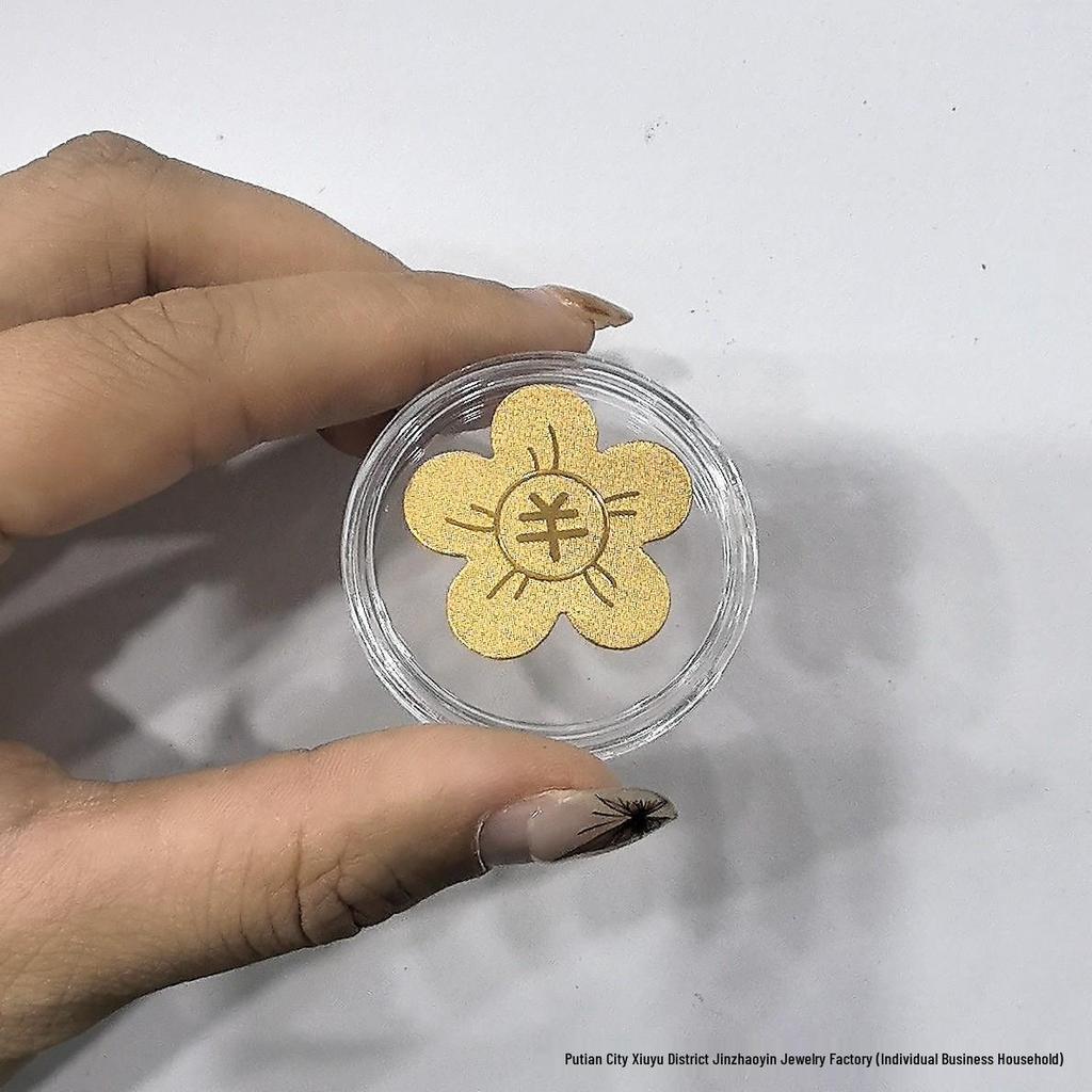 Lucky Cat Gold 999 Phone Sticker: Peace & Happiness - 2mg Fine Gold, Trending Gift for Livestreams.