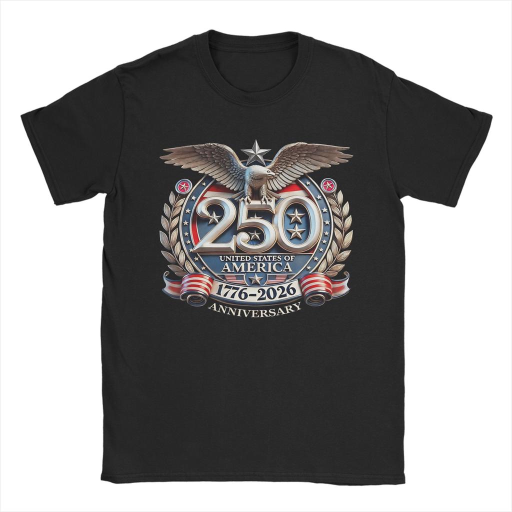 250 Years American Anniversary Accessories Unisex T Shirt Cotton Tee Graphic Printing Tops Tshirt