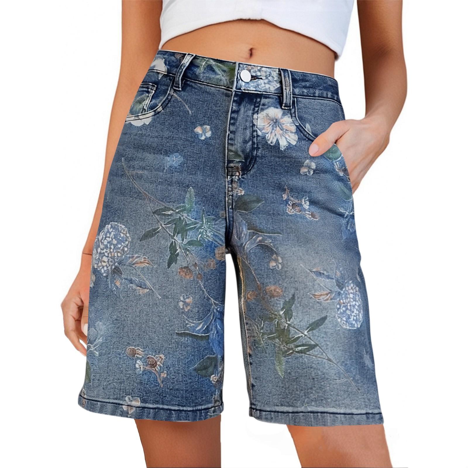 

Women s Denim Classic Versatile High Waist Fashionable Shorts XL