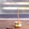 Mini Brass Incense Burner - Small Censer For Stickcone Incense (Homeoffice Aromatherapy Decor)