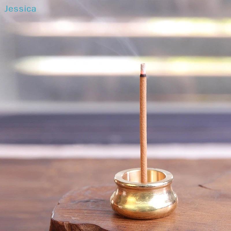 Mini Brass Incense Burner - Small Censer For Stickcone Incense (Homeoffice Aromatherapy Decor)