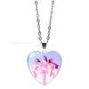 Anime Bracelet Wristband Nacklace Beaded Heart Pendant Cute Cosplay Jewelry Set Accessories Party Gifts for Fans Kids Girls