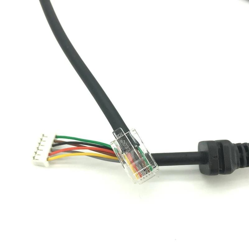 Lot 10PCS Replace Speaker PTT Mic 6 pin Plug Cord Cable for Yaesu MH-48A6J FT-100D FT-2800 FT-7800 FT-8800 FT-8900 Mobile Radio