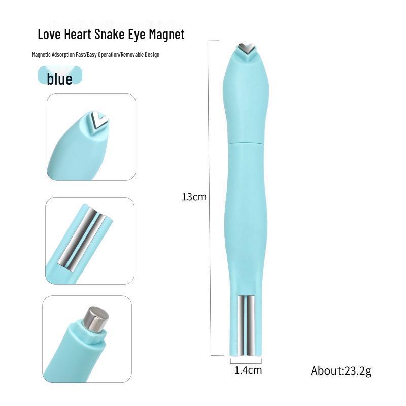 Heart Snake Print Cat Eye Multifunctional Magnet for Nail Art - Removable & Boxed