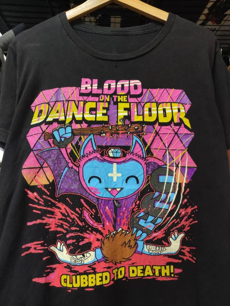 Кровь на танцполе Забитый до смерти Альбом Промо BL635 Унисекс Футболка XL