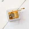 1pc Mini Creative Acrylic Material Transparent Hand Windup Metal Movement Octave Box Music Box, Friend Couple Birthday Gift