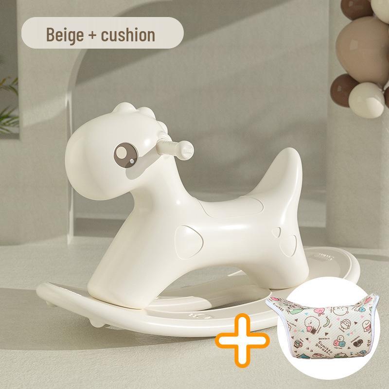 Perfect Bear Wooden Rocking Horse Ride-on Toy for Toddlers