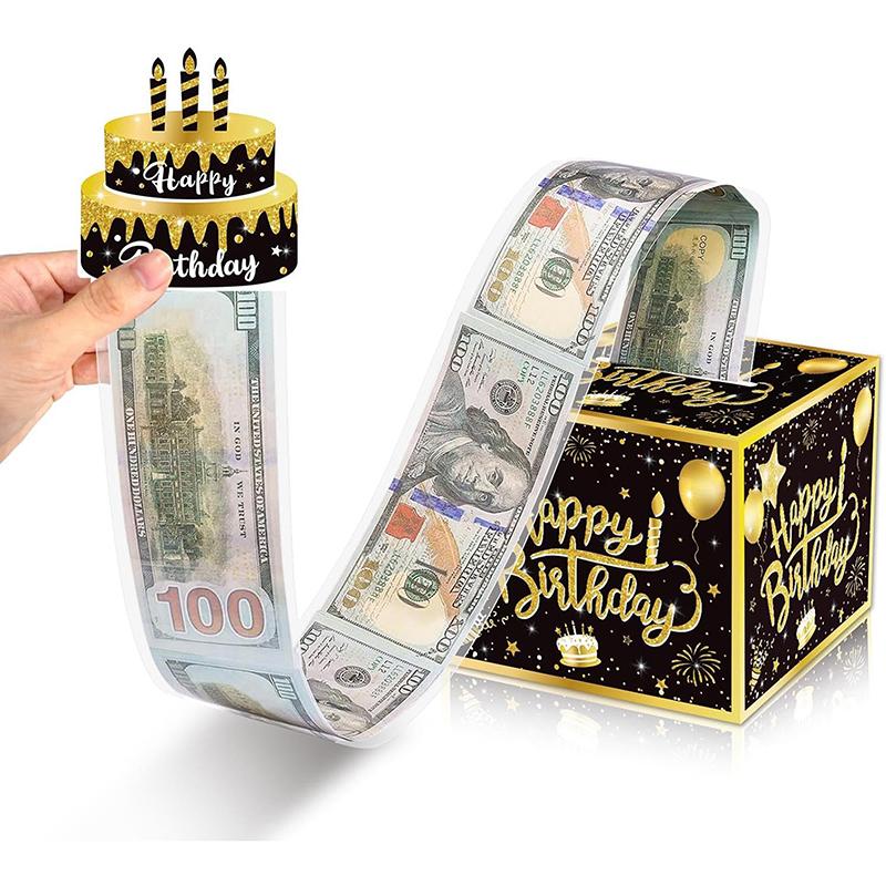 Money Pull Box Birthday Money Gift Case Birthday Surprise Money Box Cash Pull Gift Box Birthday Money Pull Box For Cash Gift