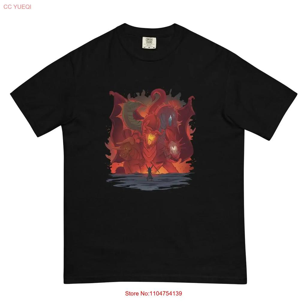Tiamat Unisex s garUnisext dyed heavyweight t shirt Mother of Dragons DnD tee Pathfinder vintage Washed Slightly Stylish Soft