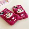 3D Bonito Engraçado Desenho Animado Chapéu Lotso Suporte Labubu Capa de Celular Para iPhone 17 16 15 14 13 12 11 Pro Max Capa de Silicone Macio