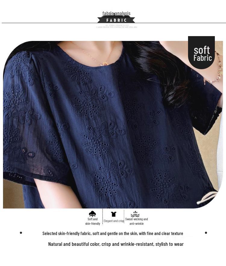 Maternity Summer 2026 Korean Style Embroidered Chiffon Doll Shirt and Belly Support Shorts Set