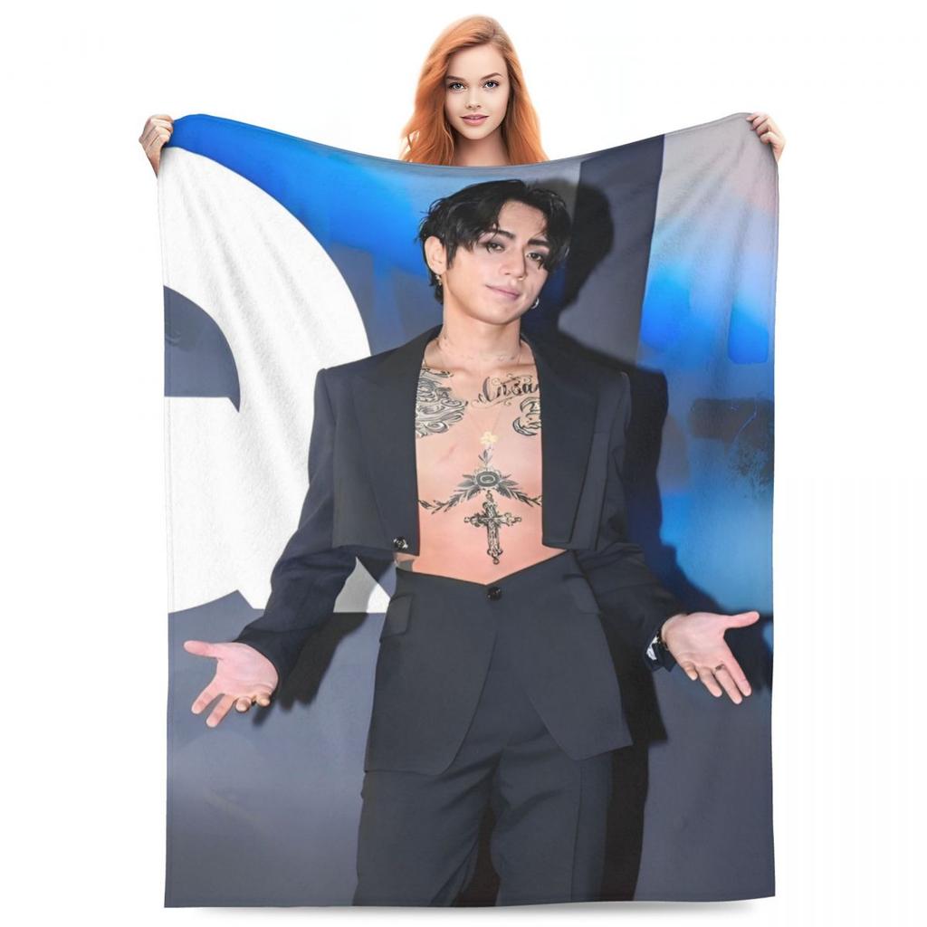 DPR IAN Deckenbezug K-Kpop Flanell Überwurfdecken Haus Sofa Tragbar Leicht Bettüberwürfe