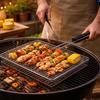 Multi-Functional BBQ Grill Basket Folding Handle Grilled Fish Clip Grill Mesh  Backyard