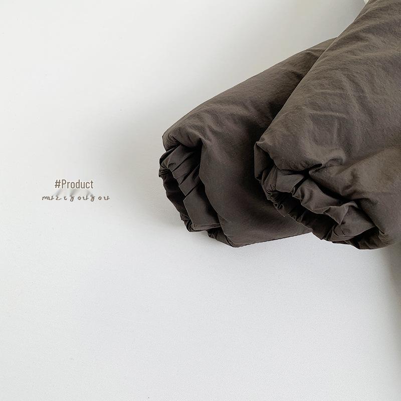 Zimní dětská prošívaná bunda z bavlny 2025: Hustý, teplý kabát v korejském stylu pro chlapce a dívky