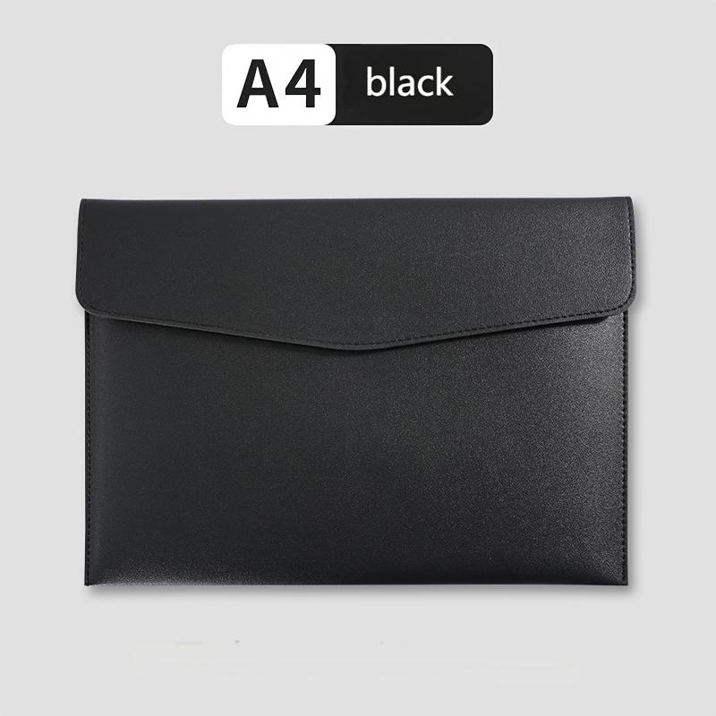 

[Stylish Folder] Stylish A4 Folder with Snap Closure|Office Accessories,Smooth Textured Finish,Ideal for Business Professionals.