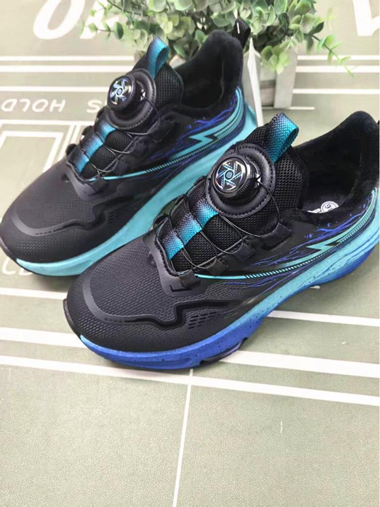 Annabelle Kids' Winter 2025 Sports Shoes: Boys' Button Running Shoes for Middle and Big Kids.