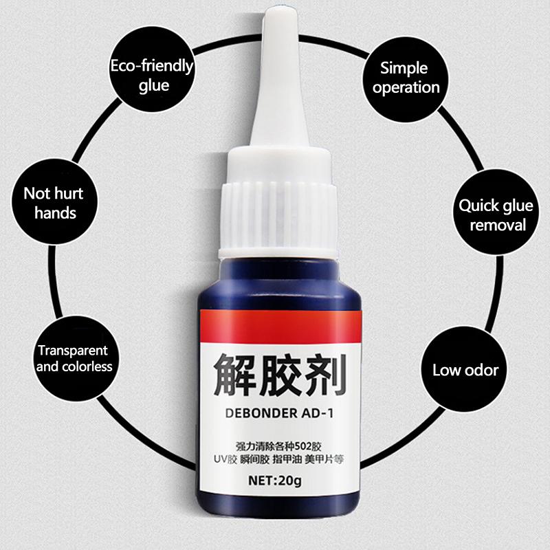 502 Glue Remover Adhesive Strong Glue Cleaner Quick Drying Viscosity Aerosol Solvent Multipurpose Gel Glue Remover