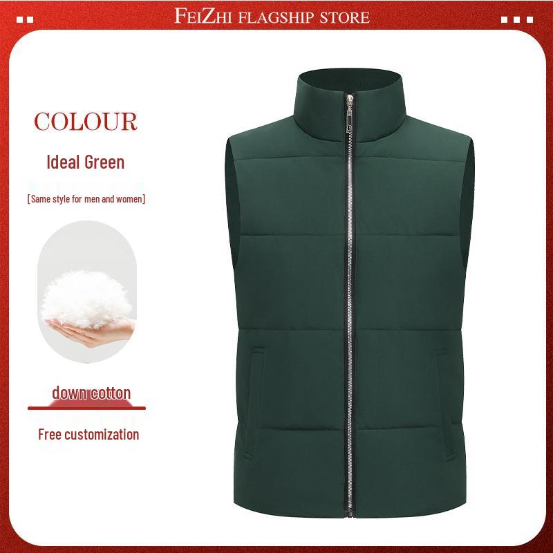 Идеальный высококачественный пухо-хлопковый жилет с индивидуальным логотипом для осенне-зимней группы или корпоративной одежды XL