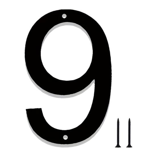 Decorative Address Numbers 3D House Number for Outside, Modern 0-9 Floating Numbers, Wall Mount Weather-proof Metal Sign Door, Mailbox,